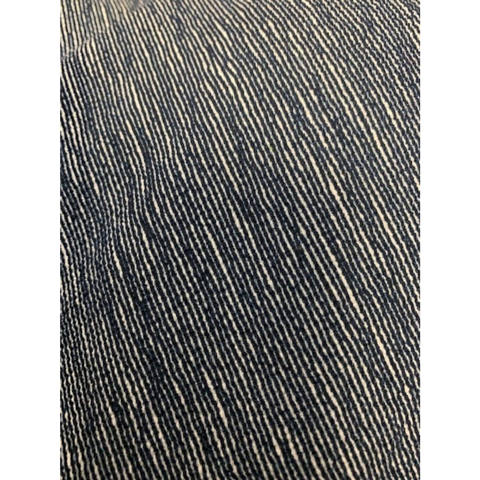 Nick Of Time Fabric, Jacquard 12 Oz, Double Knit, Navy/White,  56"