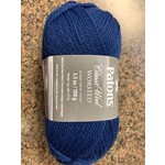 Paton Yarn, 100% New Wool, Navy Blue, 194 yds, # 4