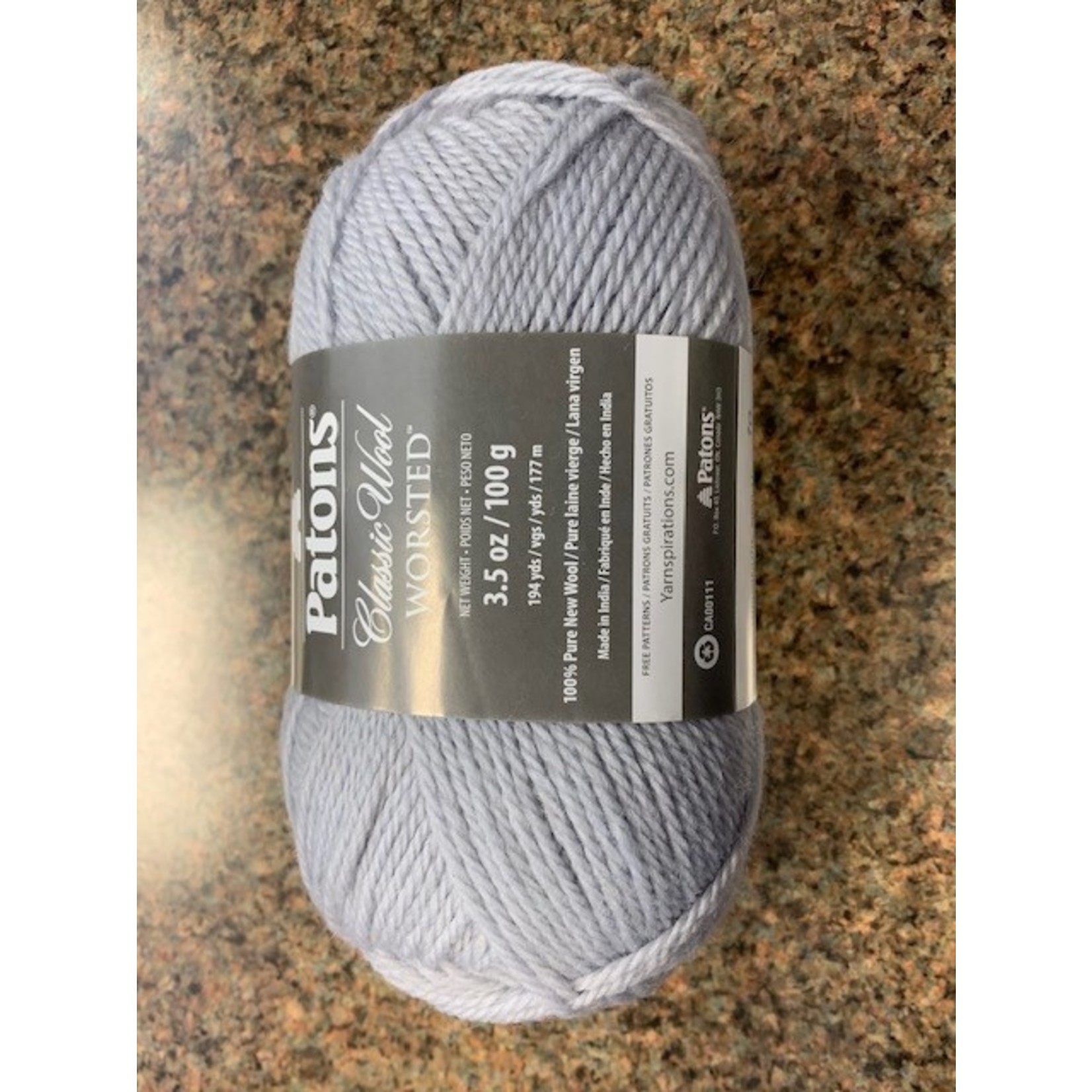 Paton Yarn, 100% new Wool, Cool Gray, # 4