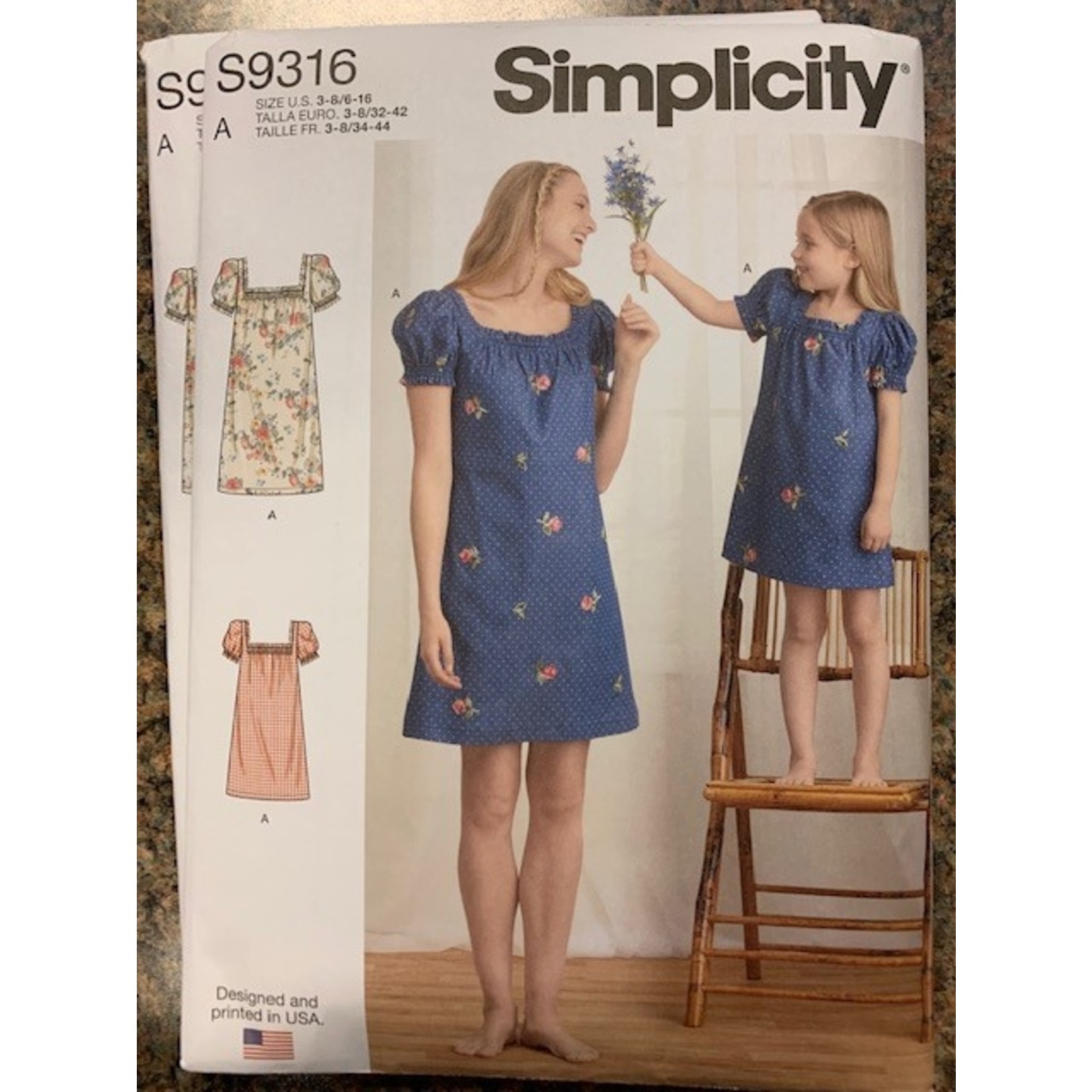 Simplicity Dress, Misses & Childs, 3-8/6-16,  # 9316