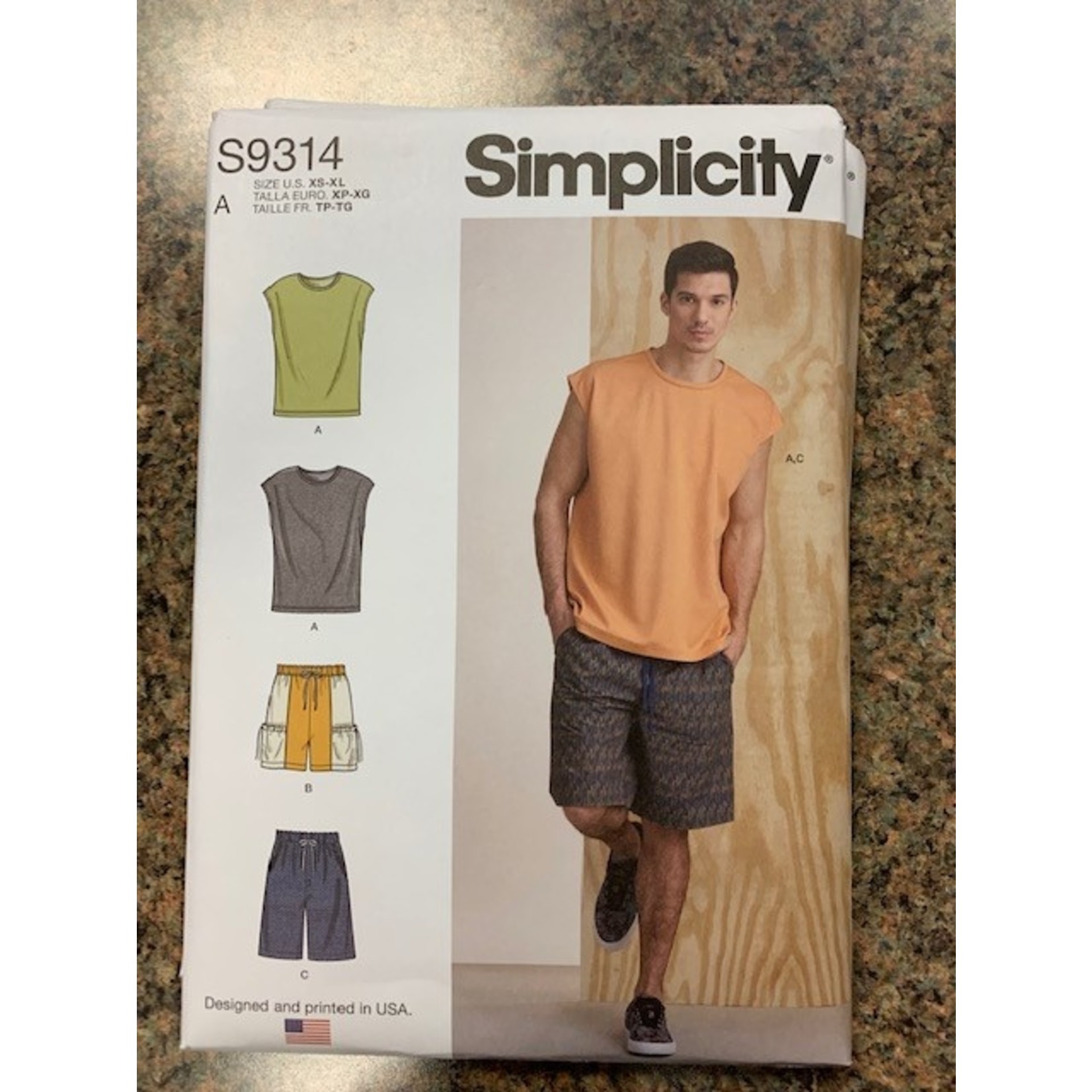 Simplicity Shorts, Shirt, Men,  XS-XL, S9314