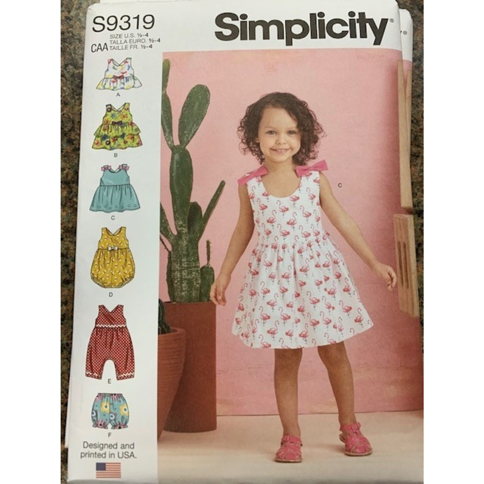 Simplicity Dress, Romper, Top,  Panties, Toddlers, Size 1/2-4