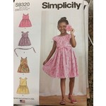 Simplicity Dress, Girls, Size 2-5, # 9320