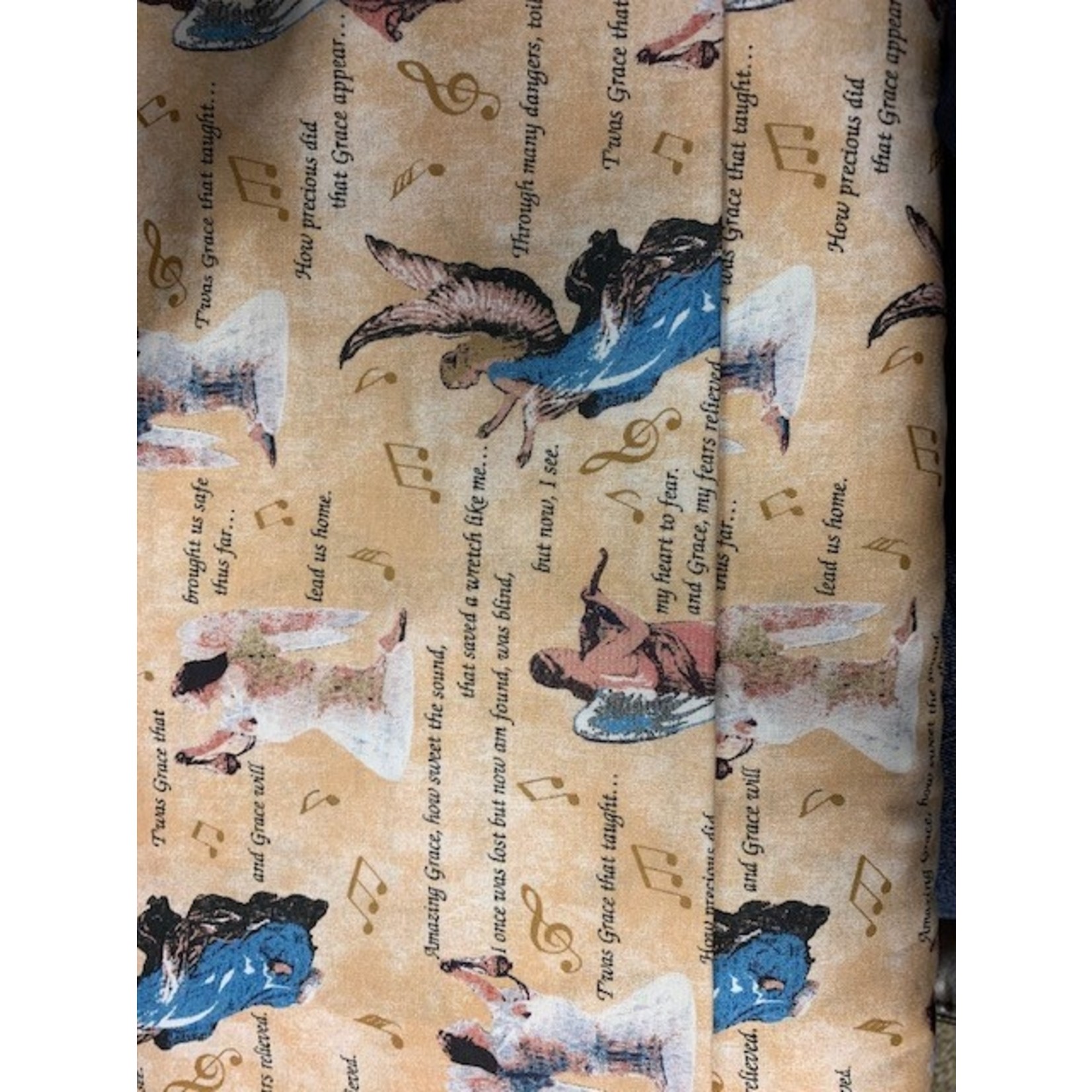 SpringsCreative Fabric, Amazing Grace Lyrics, 44", 100% Cotton