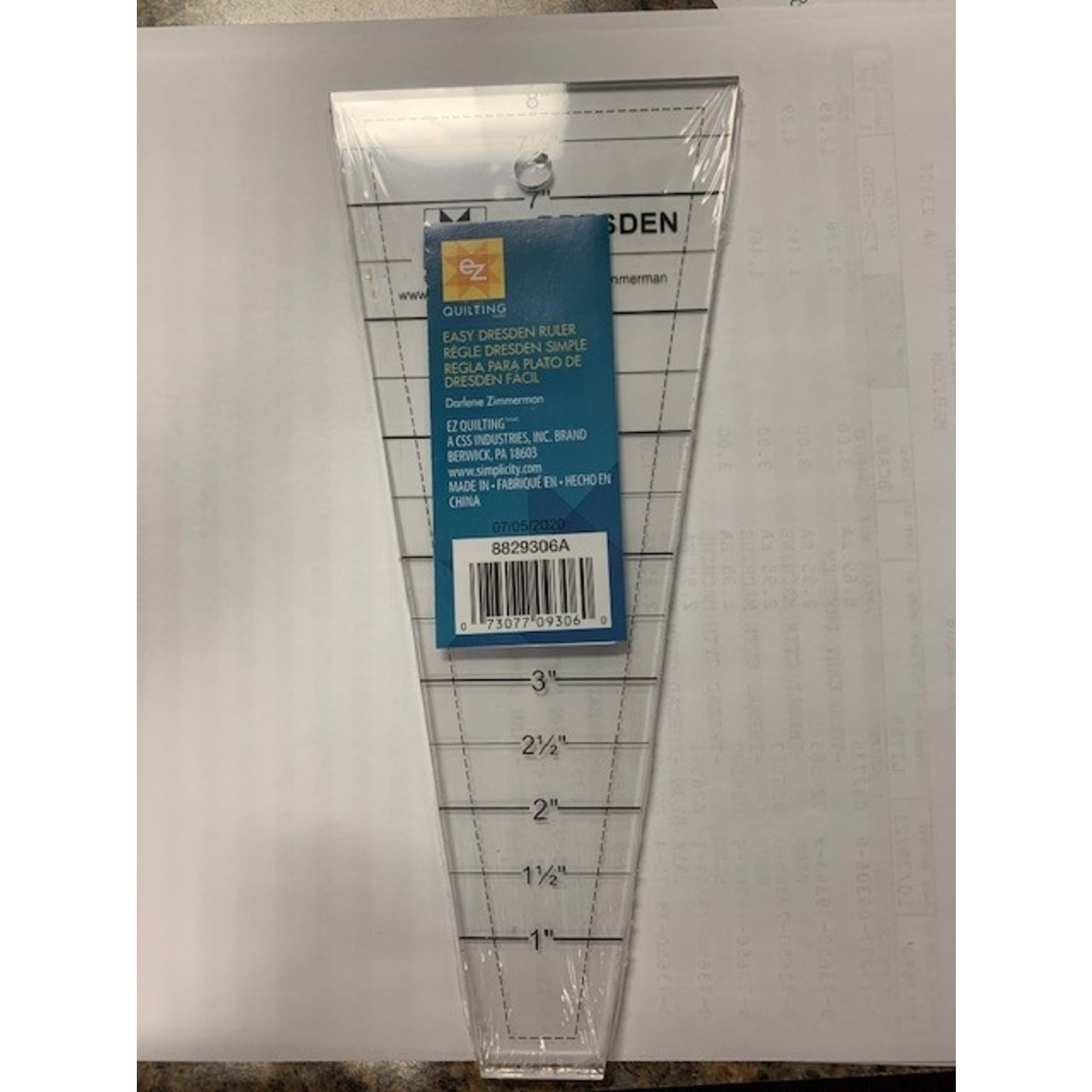EZ Quilting Quilting Ruler, Dresden