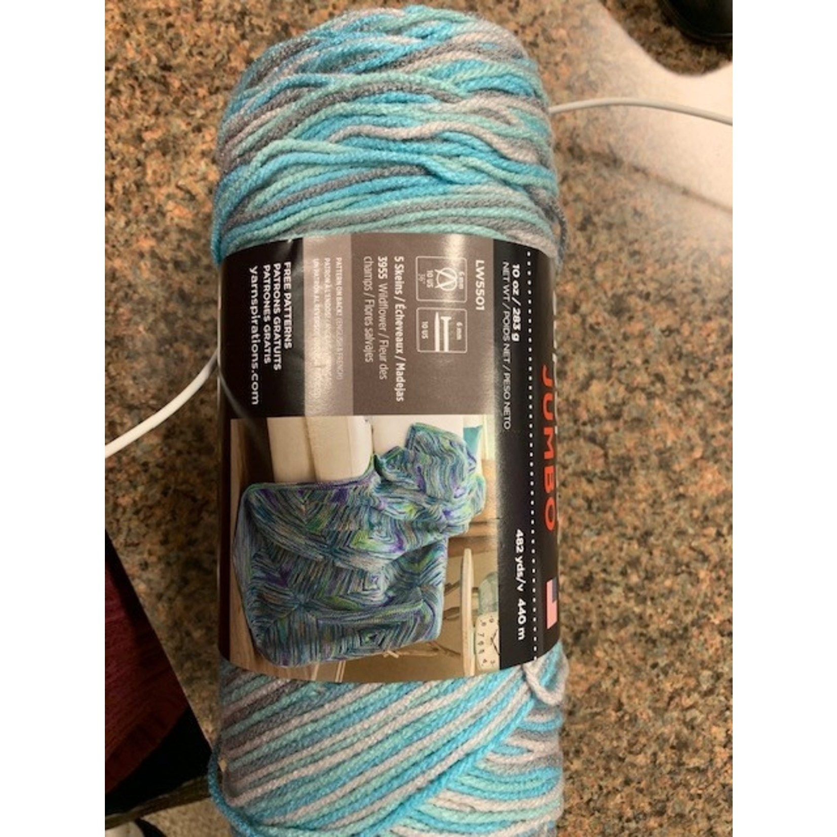 Red Heart Yarn, # 4, 482 yds, Icelandic
