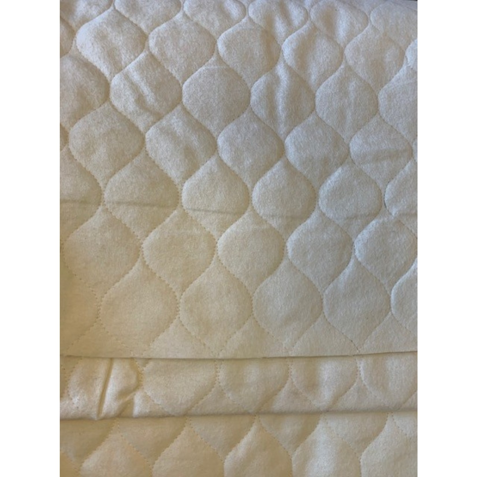 Nick Of Time Flannel, Quilted, 47" wide, Ivory