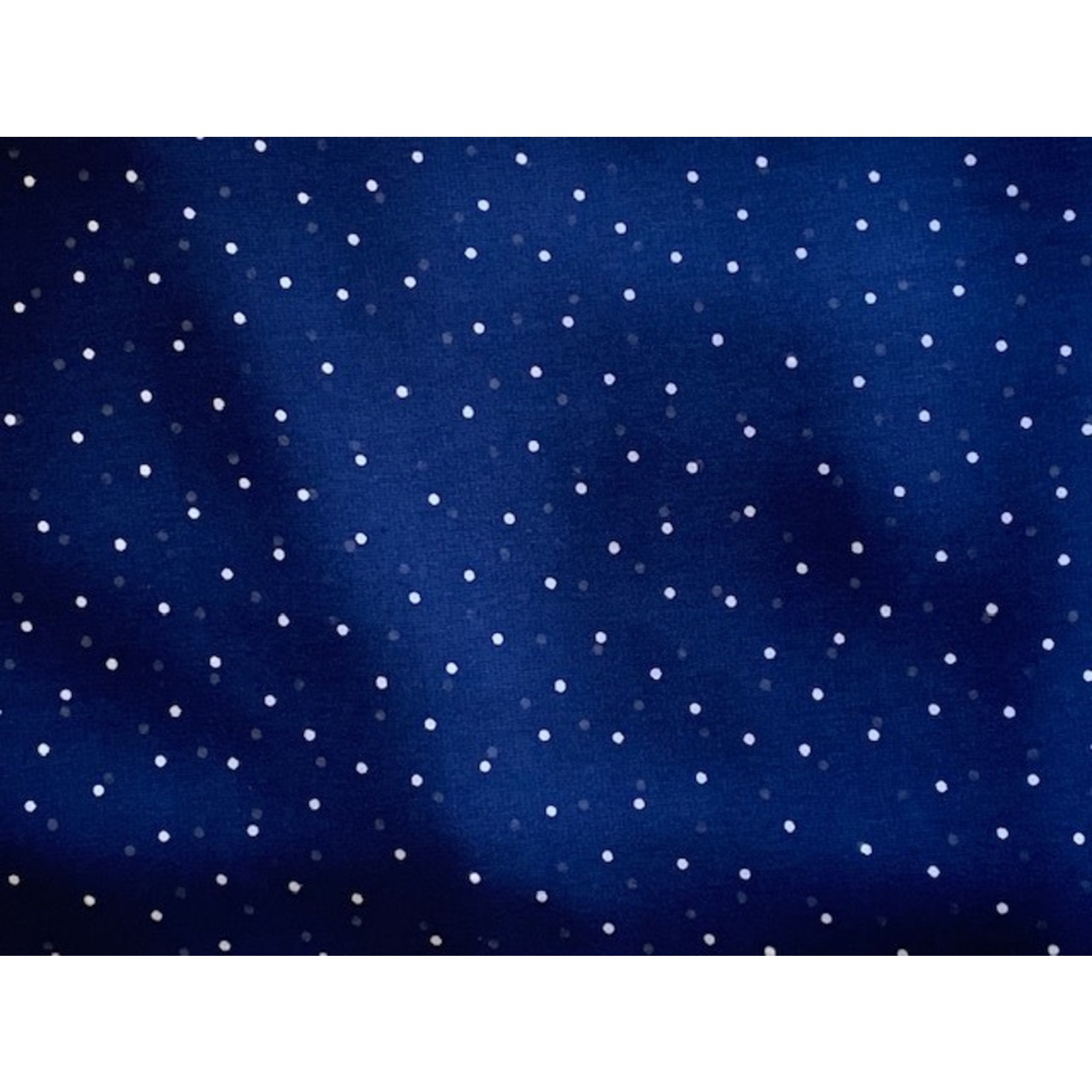 Nick Of Time Chiffon, Navy w/White polka Dots, 60" wide