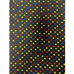 Nick Of Time Fabric, Woven Cotton, Black/Multi, Dot, Childrens, 45"