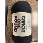 Caron Yarn, Black, Worsted, 812 Yds, One Pound