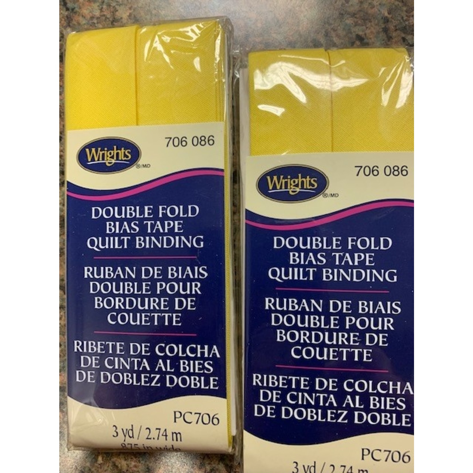 Wrights DOUBLE FOLD BINDING, 3 yd, .875" wide