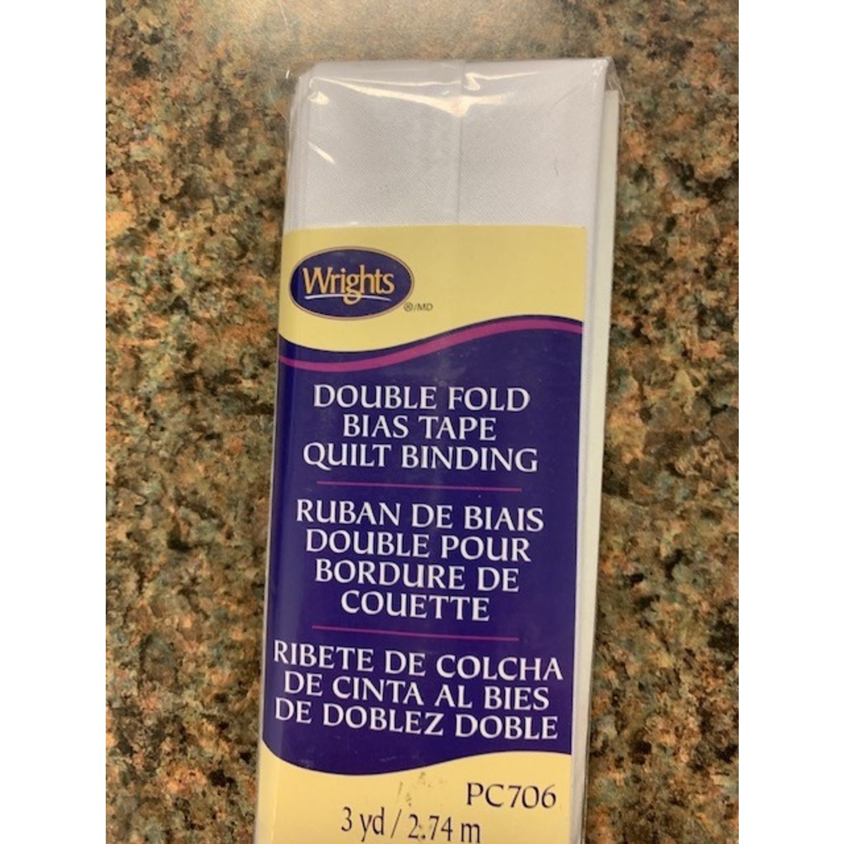 Wrights DOUBLE FOLD BINDING, 3 yd, .875" wide