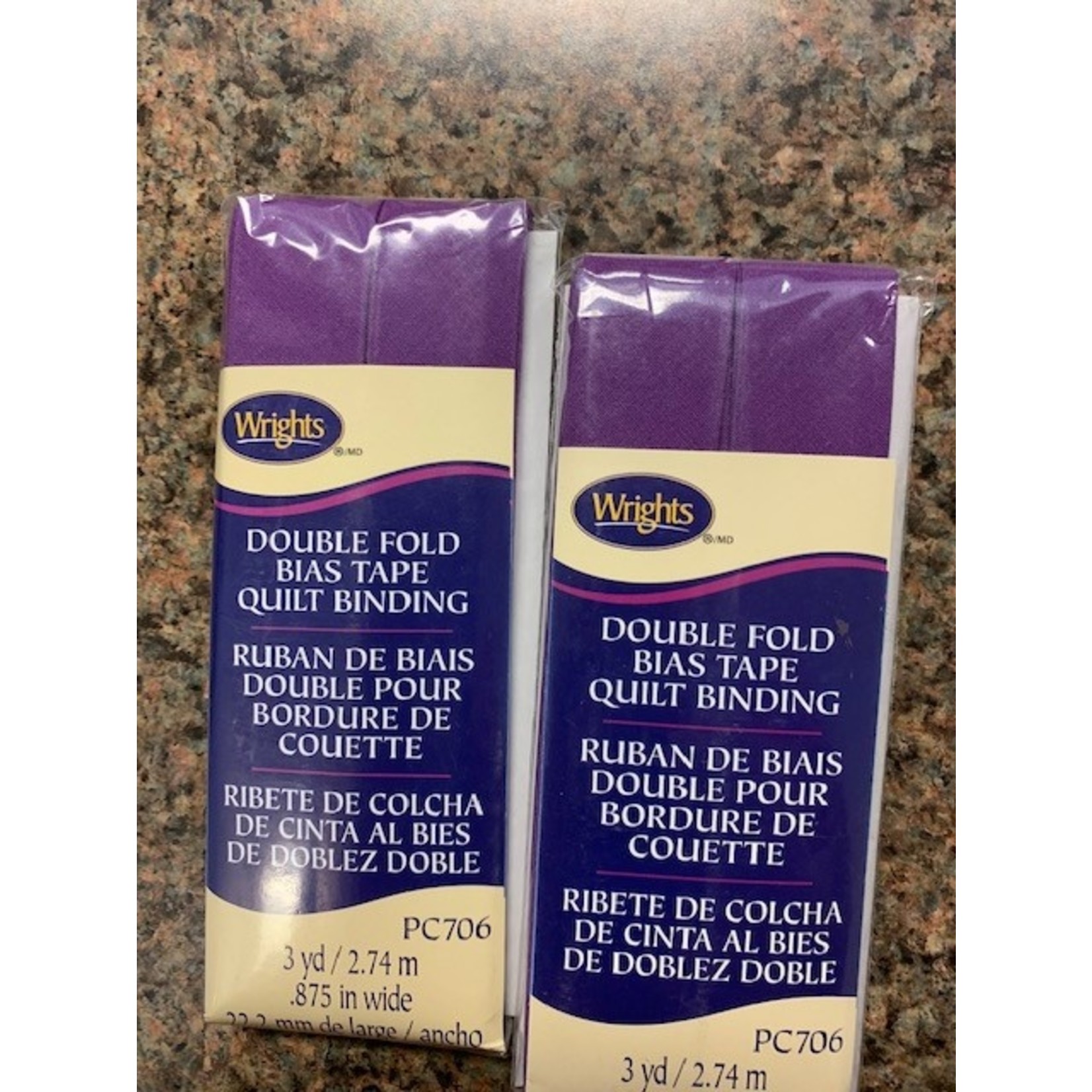 Wrights DOUBLE FOLD BINDING, 3 yd, .875" wide