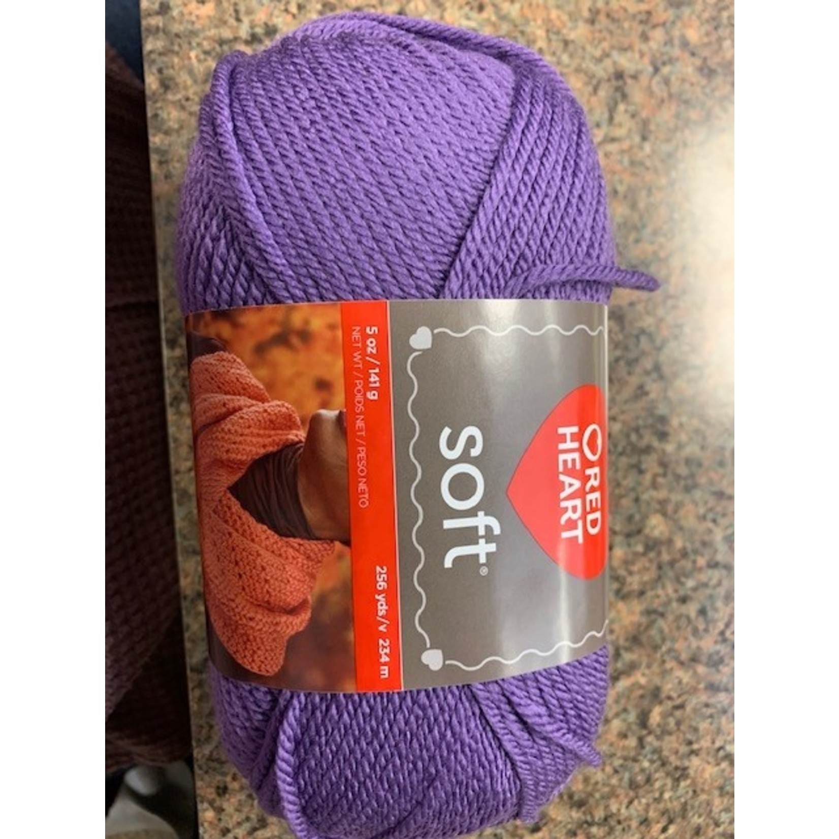 Red Heart Yarn,  Lavender, # 4 medium, 256 Yds, Acrylic