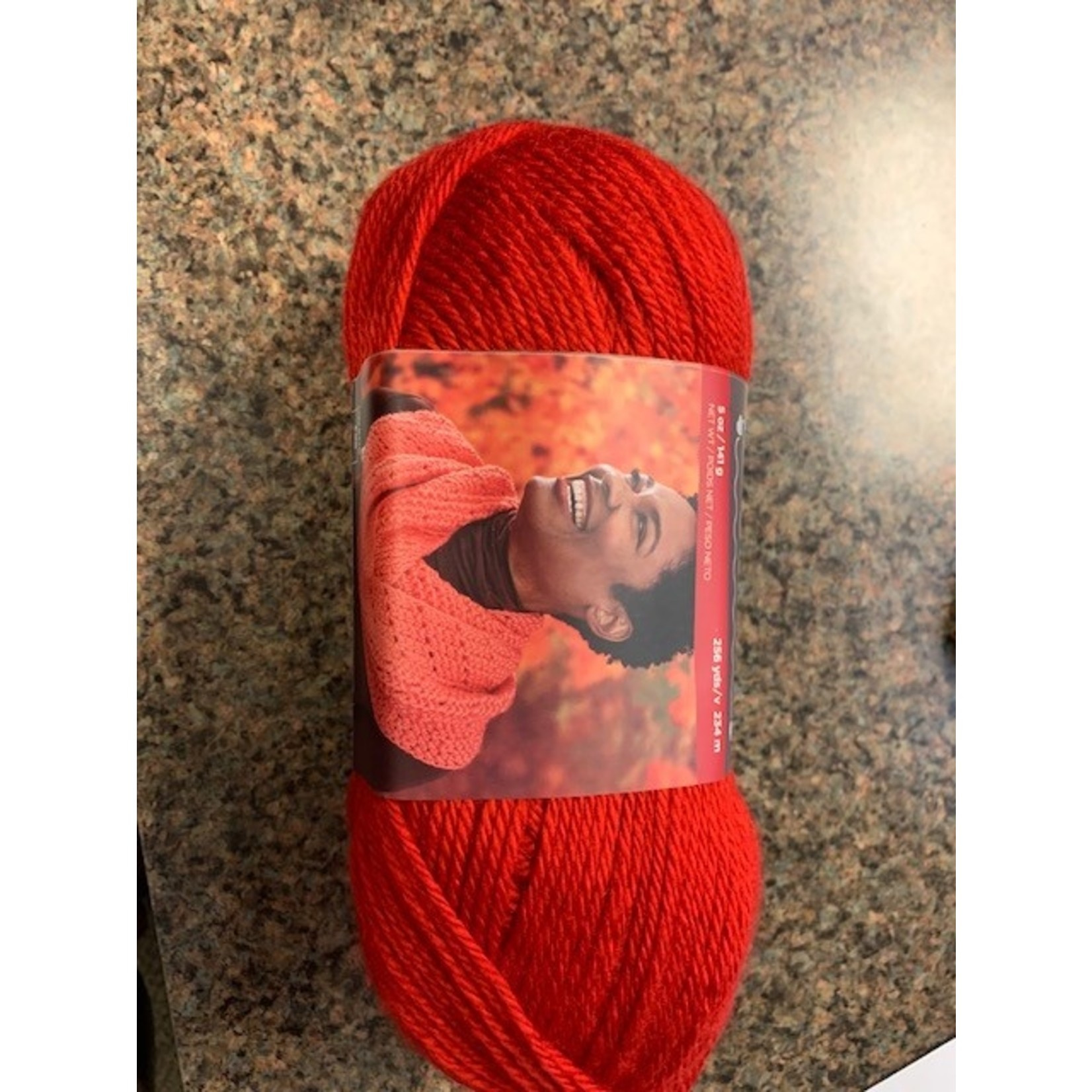 Red Heart Yarn, Really Red, $ 3 Medium, Acrylic, 256 yds