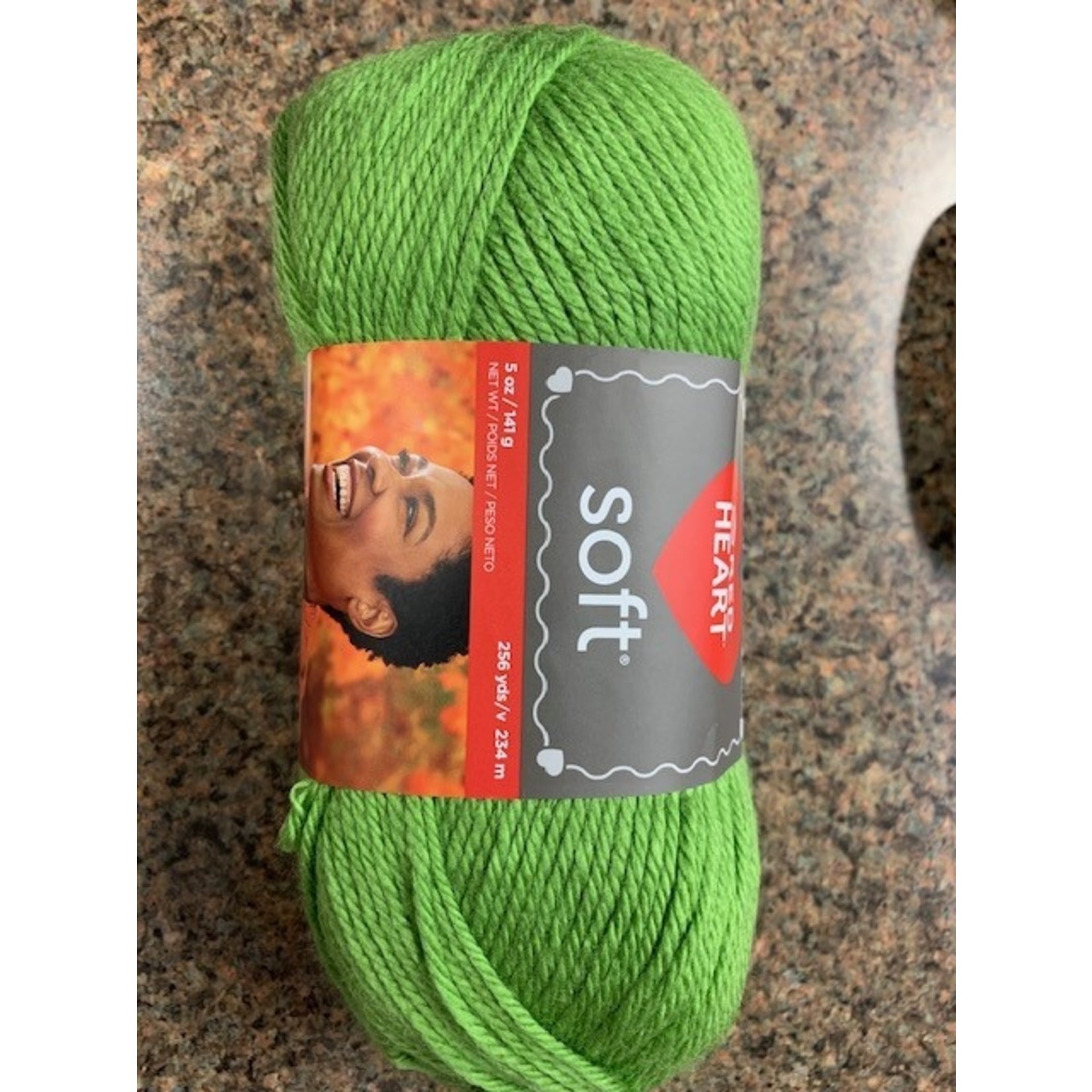 Red Heart Yarn,   Guacamole, # 4 Medium, Acrylic, 256 yds