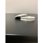 Offray Ribbon, Single Faced Satin, 3/8" wide, 18 ft, White