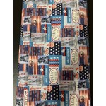 MDG- Marshall Dry Goods Fabric, Patriotic Print, 100% Cotton, 45",