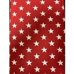 MDG- Marshall Dry Goods Fabric, 100% Cotton, Patriotic, White Stars on Red, 45"