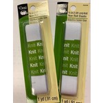 Dritz Elastic, Knit, Non-Roll, 3/4", White