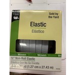 Dritz Elastic, 1/2",   Non-Roll, Woven, Sold By The Yard,