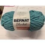 Bernat Blanket Yarn, # 6, 108 Yds, Light Teal, Polyester
