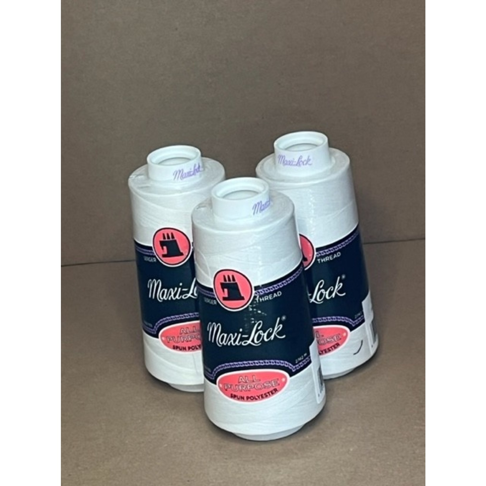 Maxi-Lock Thread, Serger,  3000 Yd, White
