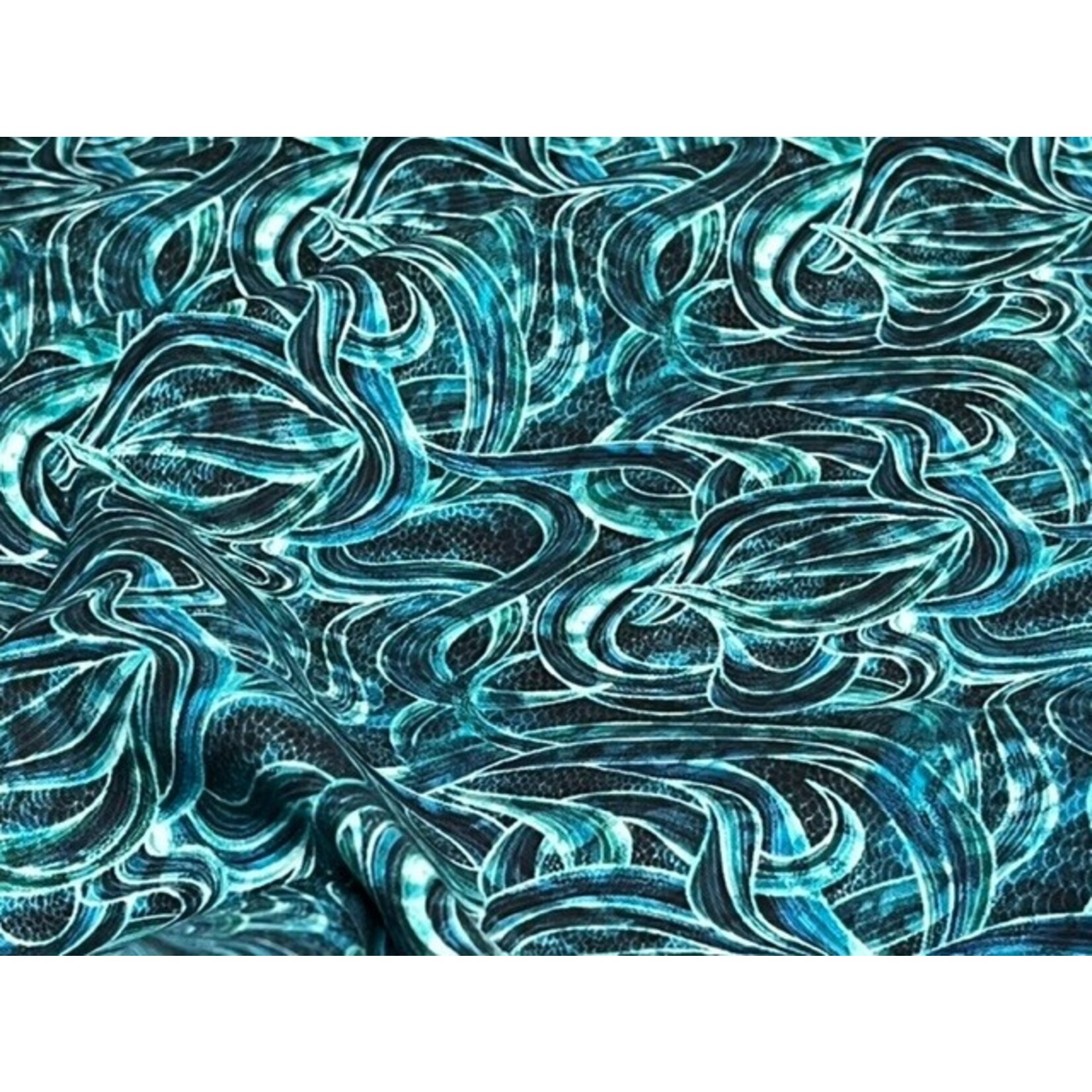 Quilting Treasures Fabric, Pacifica, Swirl-Q, 44 in, 100% Cotton