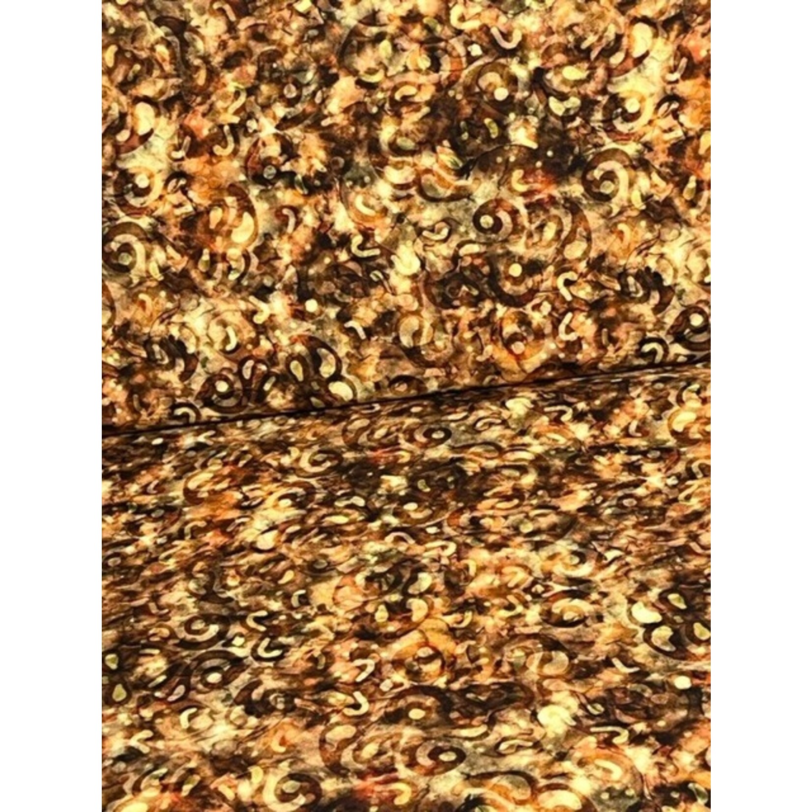 Quilting Treasures Fabric,  Brown/Gold,  44 in.,  100% Cotton