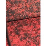 Quilting Treasures Fabric, 108" Wide Back, Red/Black, 100% Cotton, Quilting, Apparel