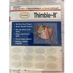 Colonial "Thimble It" finger protectors for hand sewing, needlepoint, or embroidery.  64 self stick ovals