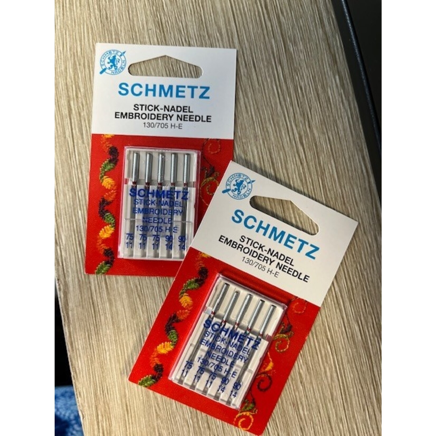 Schmetz Needles, Machine, Embroidery, Siz 11 & 14