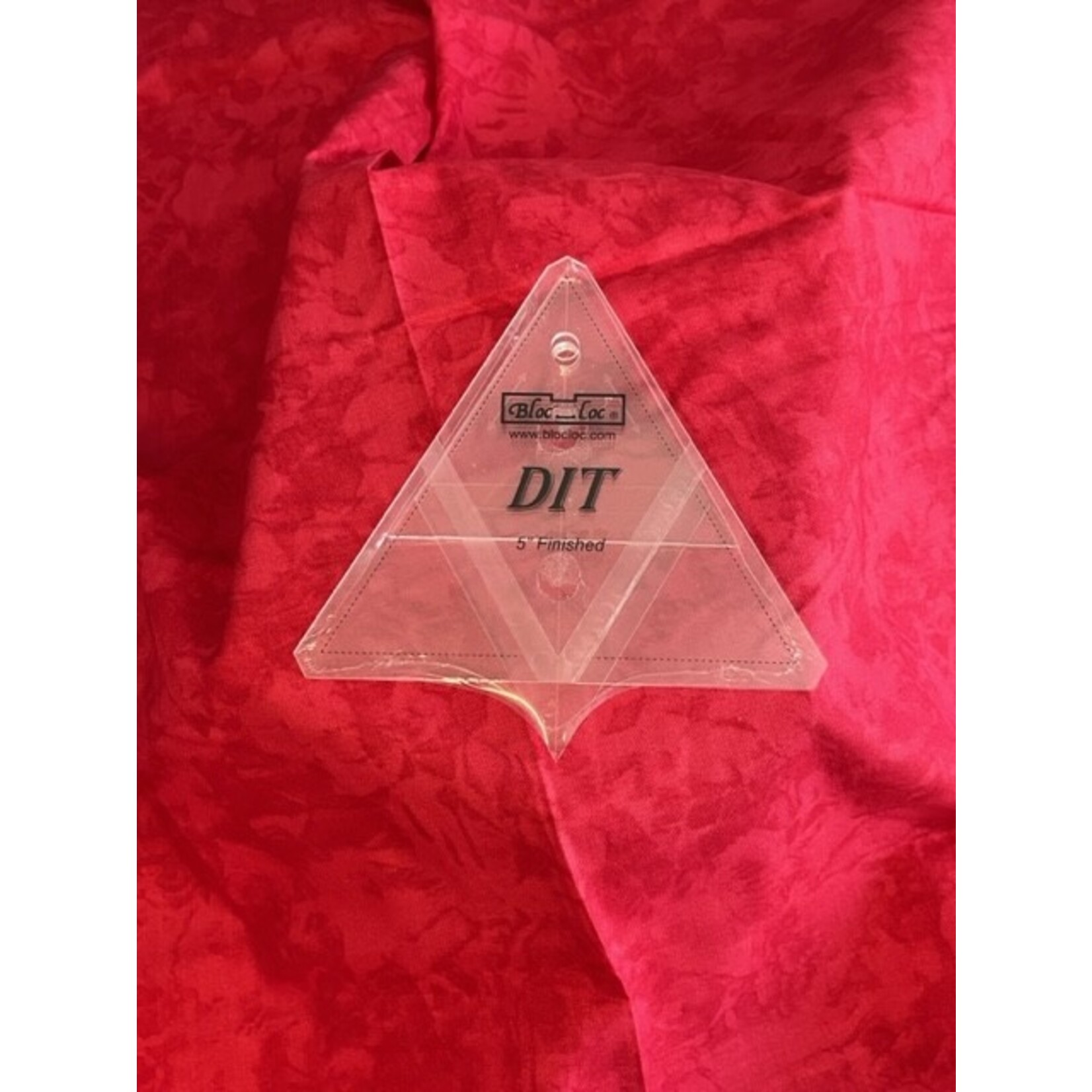 BlocLoc Quilting Ruler, Diamond/Triangle, 5x5