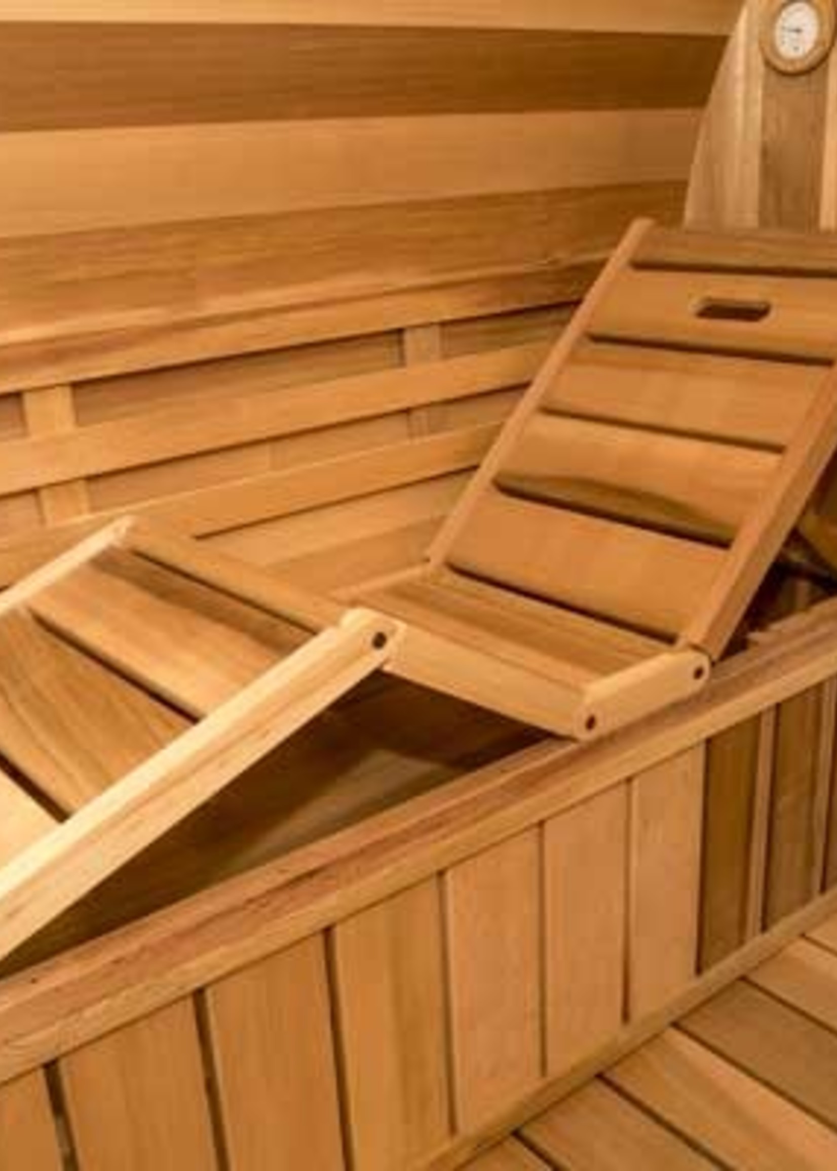 Leisure Craft Signature Barrel Sauna Lounge Upgrade