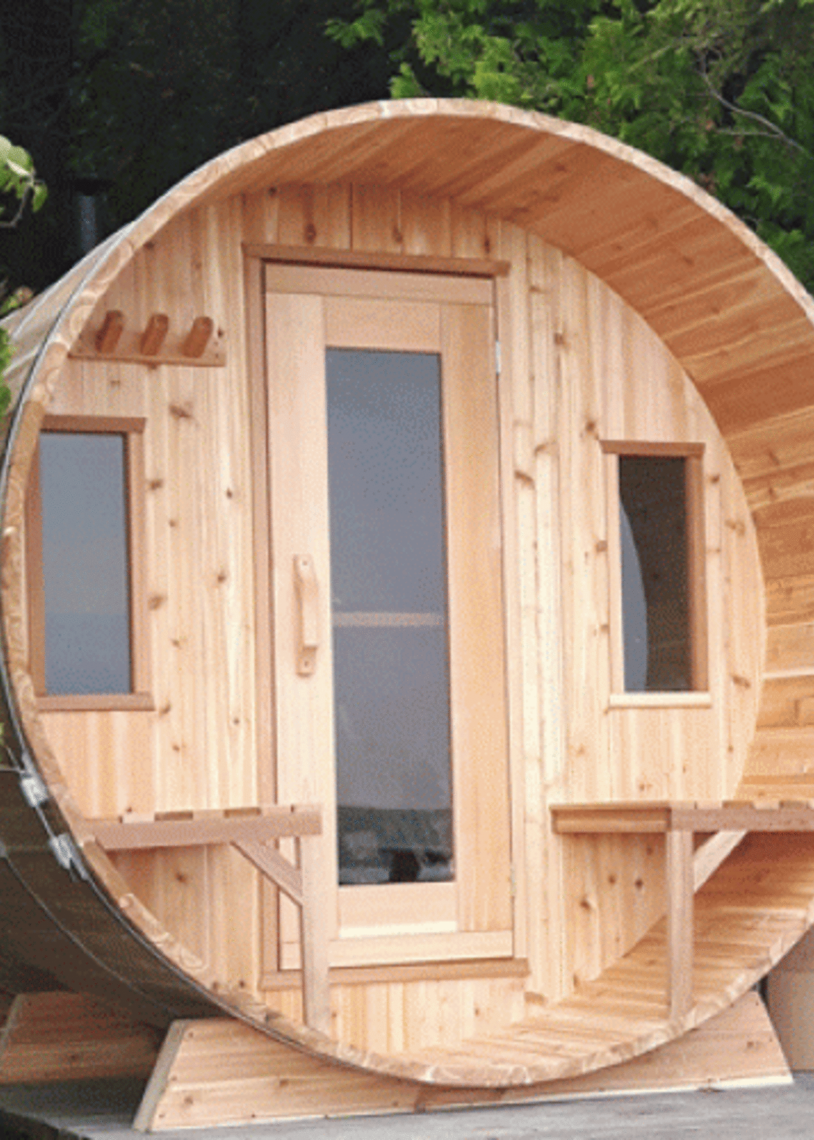 Leisure Craft Barrel Sauna Porch (2')
