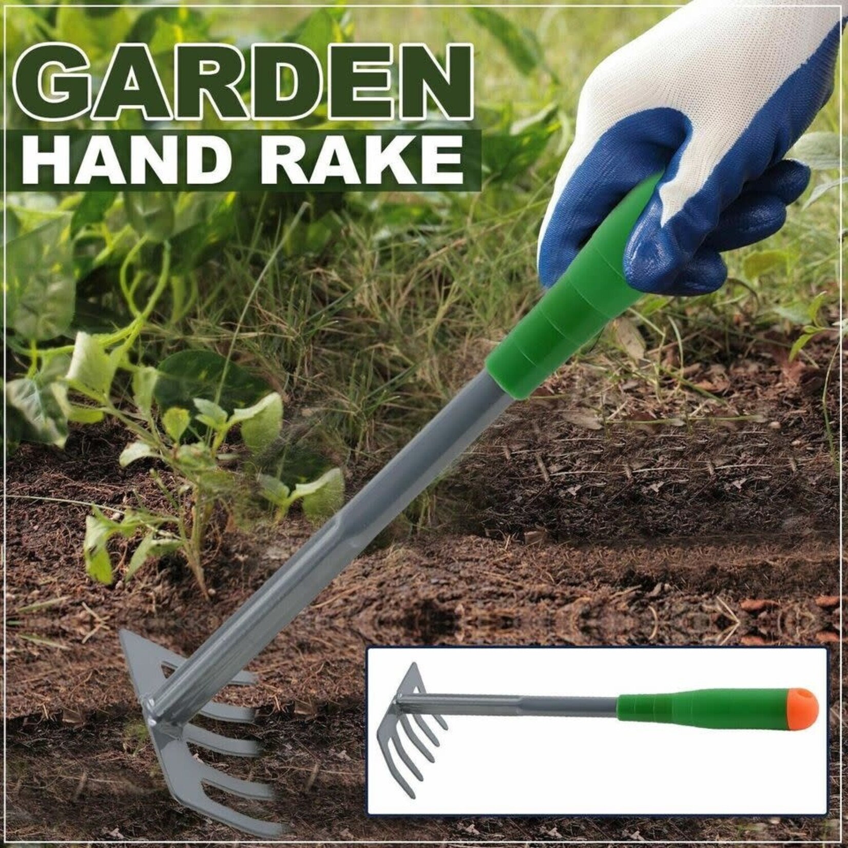 Five-Prong Garden Hand Rake