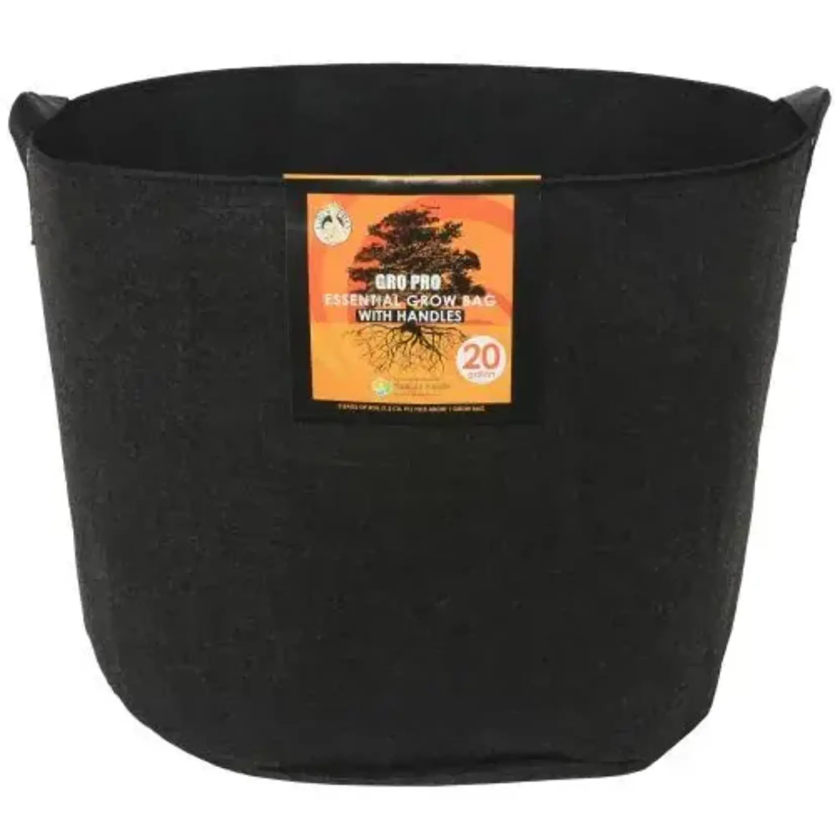 Gro Pro Fabric Pot w/ Handles 20 Gallon