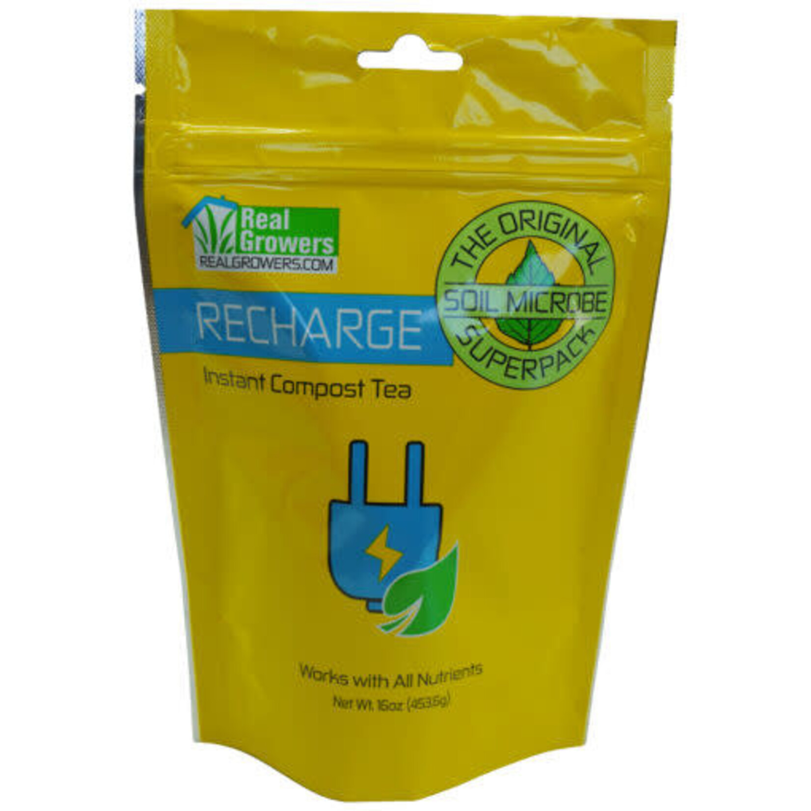 Real Growers Real Growers Recharge Instant Compost Tea 16oz