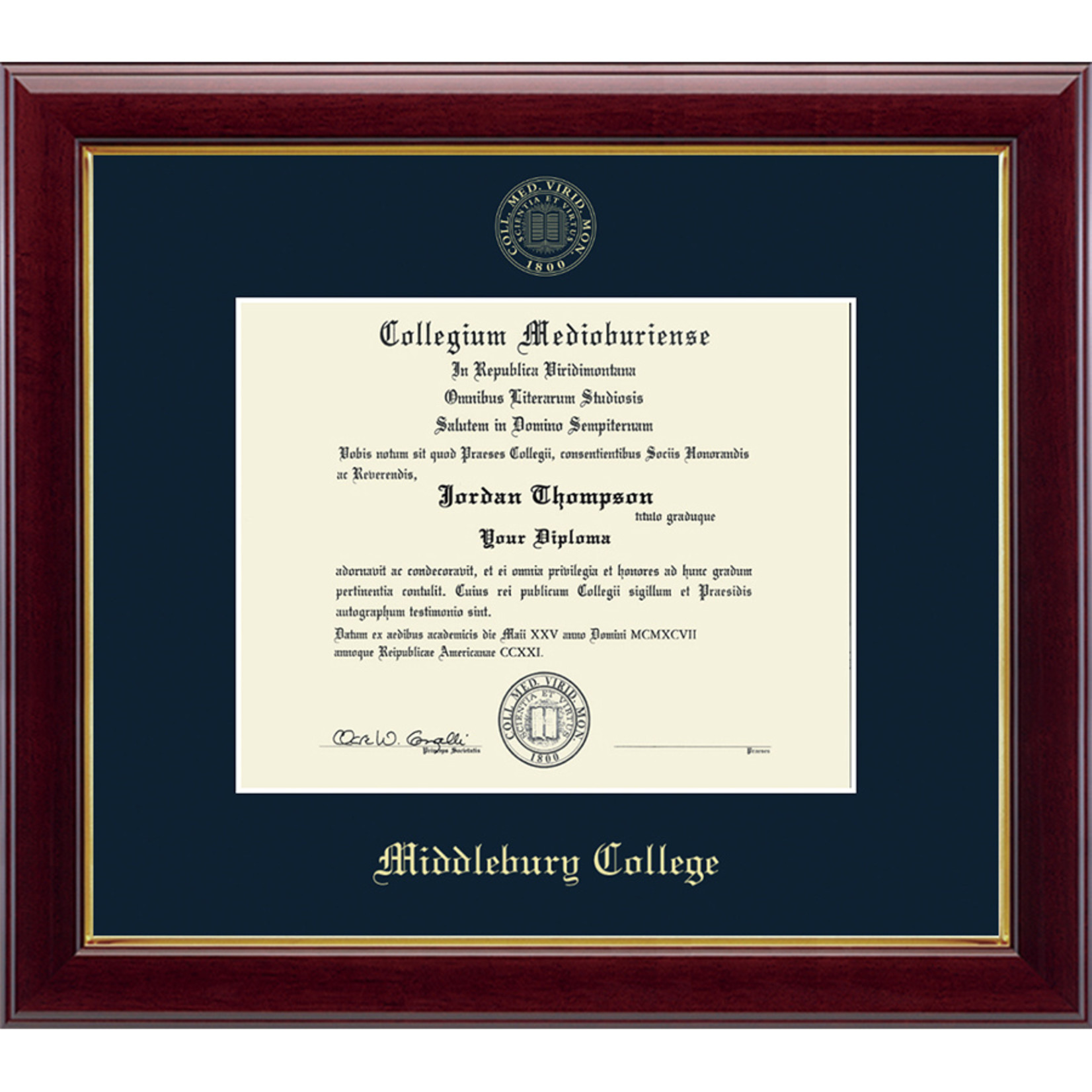 DIPLOMA FRAME EMBOSS GOLD