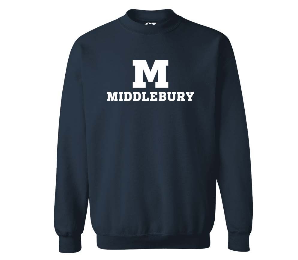なとり college Logo Sweater M/MIDDLEBURY SWEATSHIRT - middstore