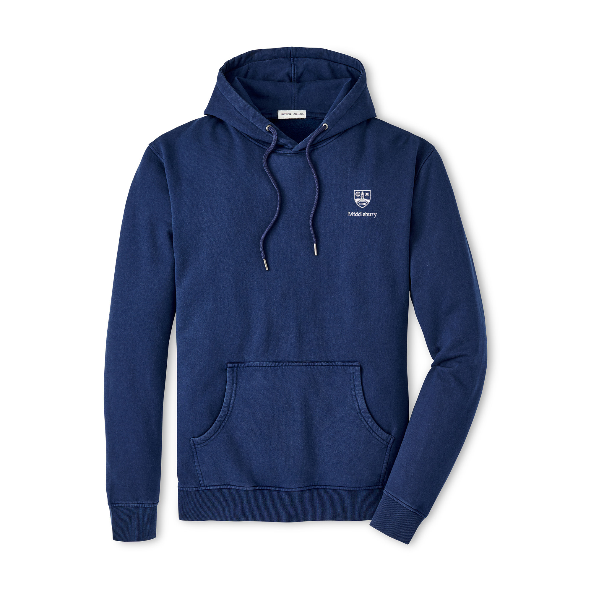 P MILLAR WASH HOODIE NAVY middstore