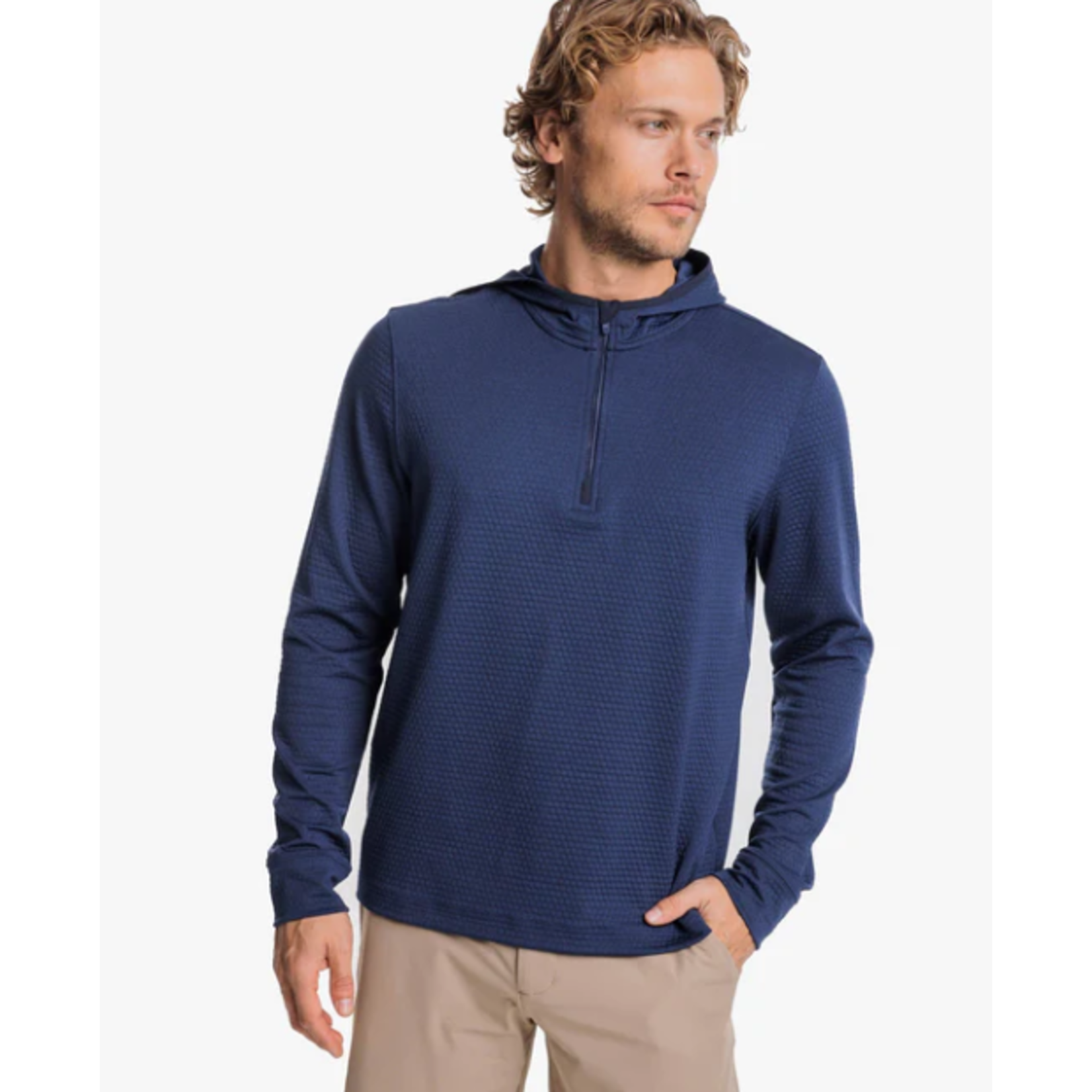 SCUTTLE HOODIE QZIP NAVY