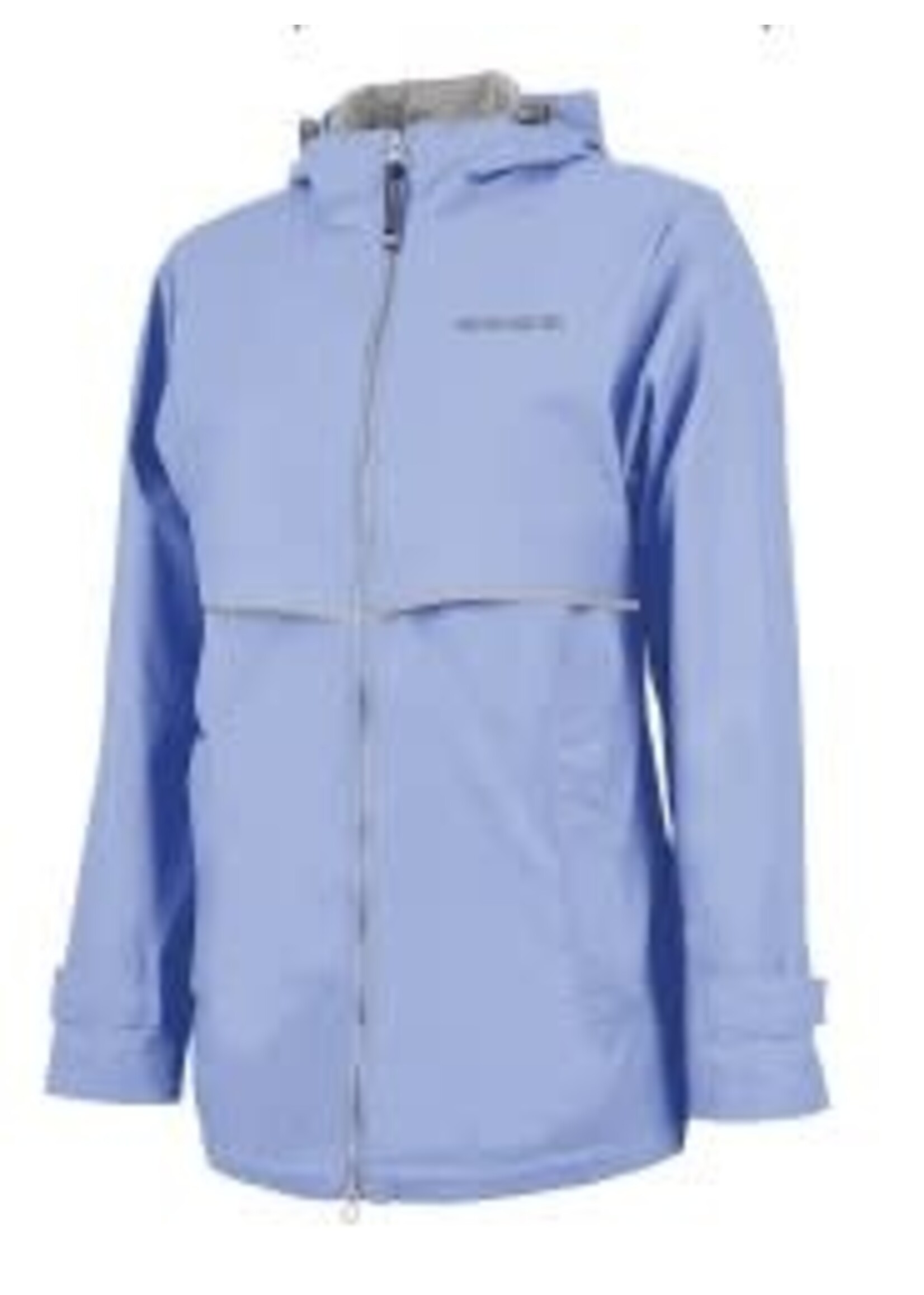 Periwinkle top rain jacket