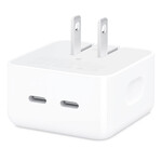 Apple® 35W Dual USB-C Port Compact Power Adapter
