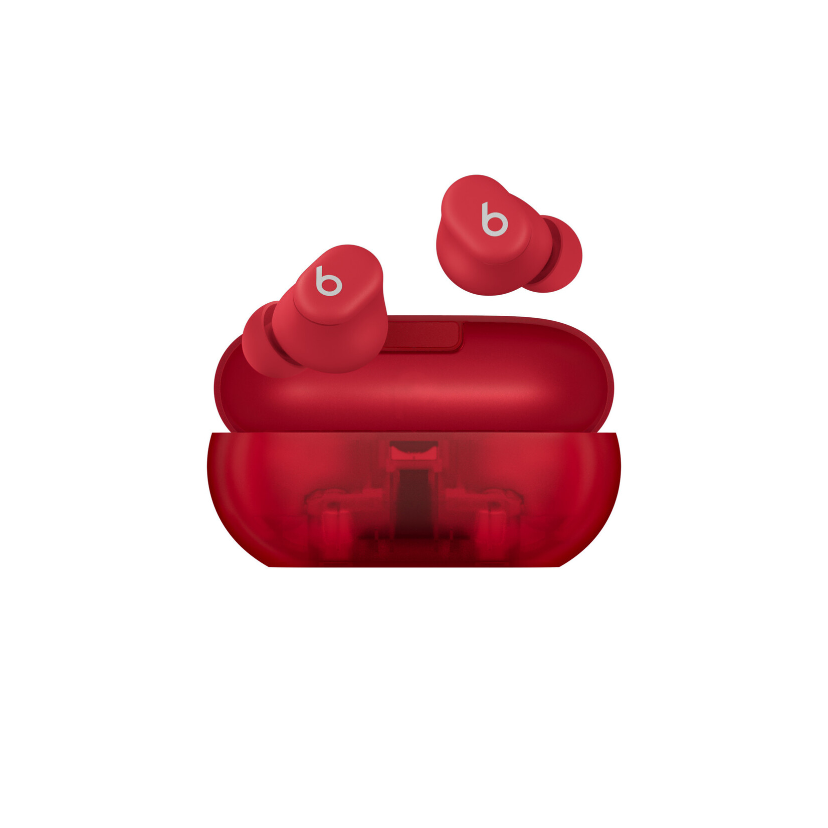 Beats Solo Buds-Transparent Red