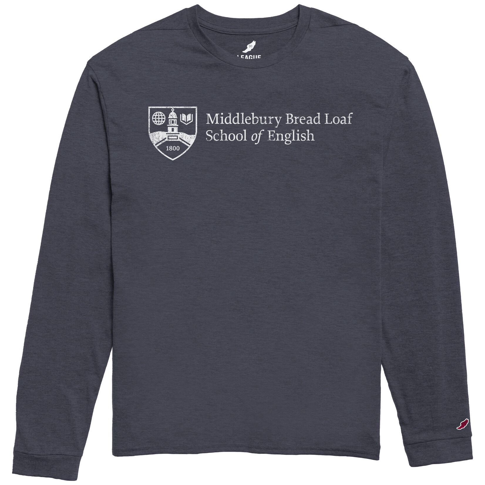 BLSE HEATHER NAVY LONG SLEEVE TEE