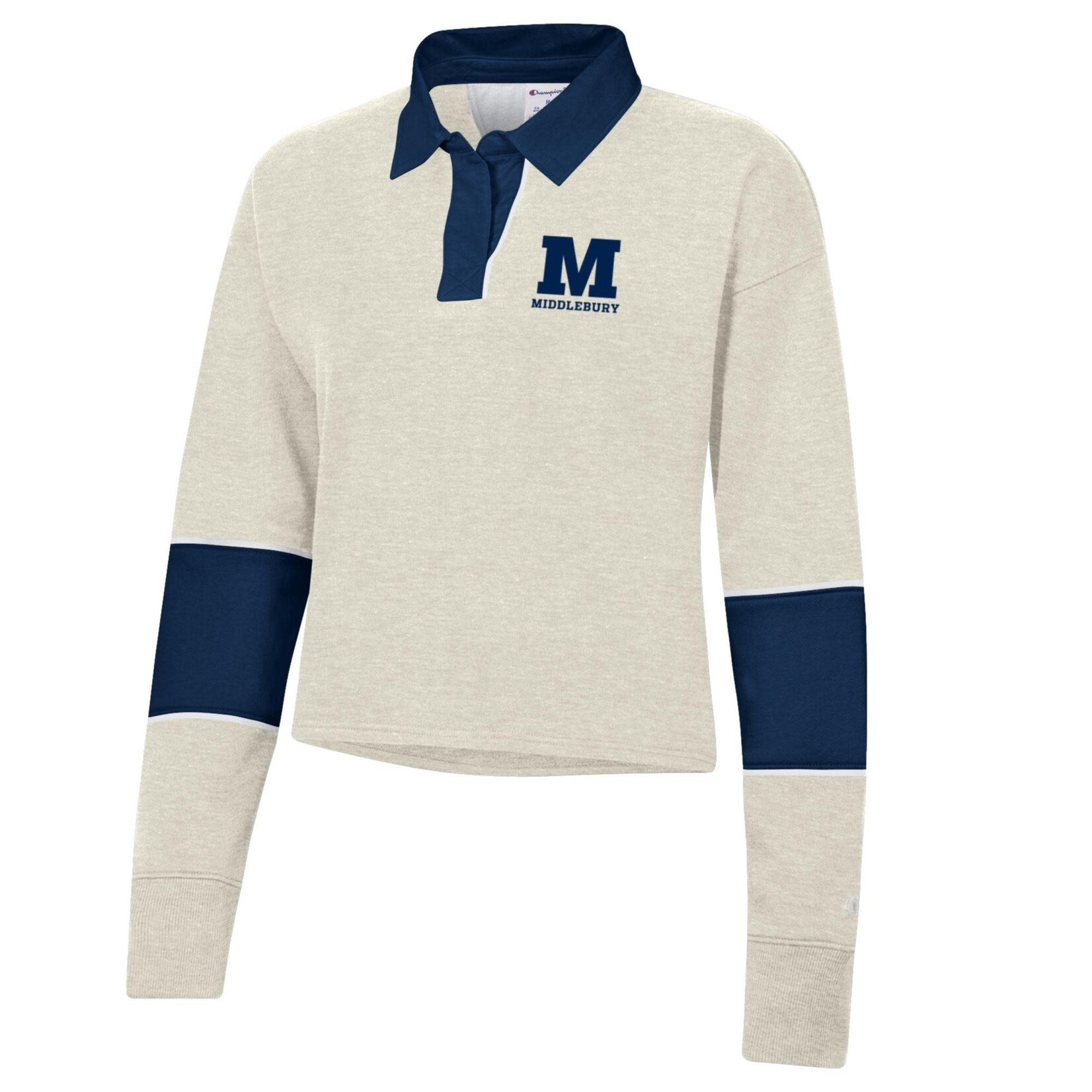 CHAMPION OATMEAL SUPER FAN FLEECE CROP