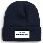 NEI NAVY KNIT CUFF BEANIE EST 1800