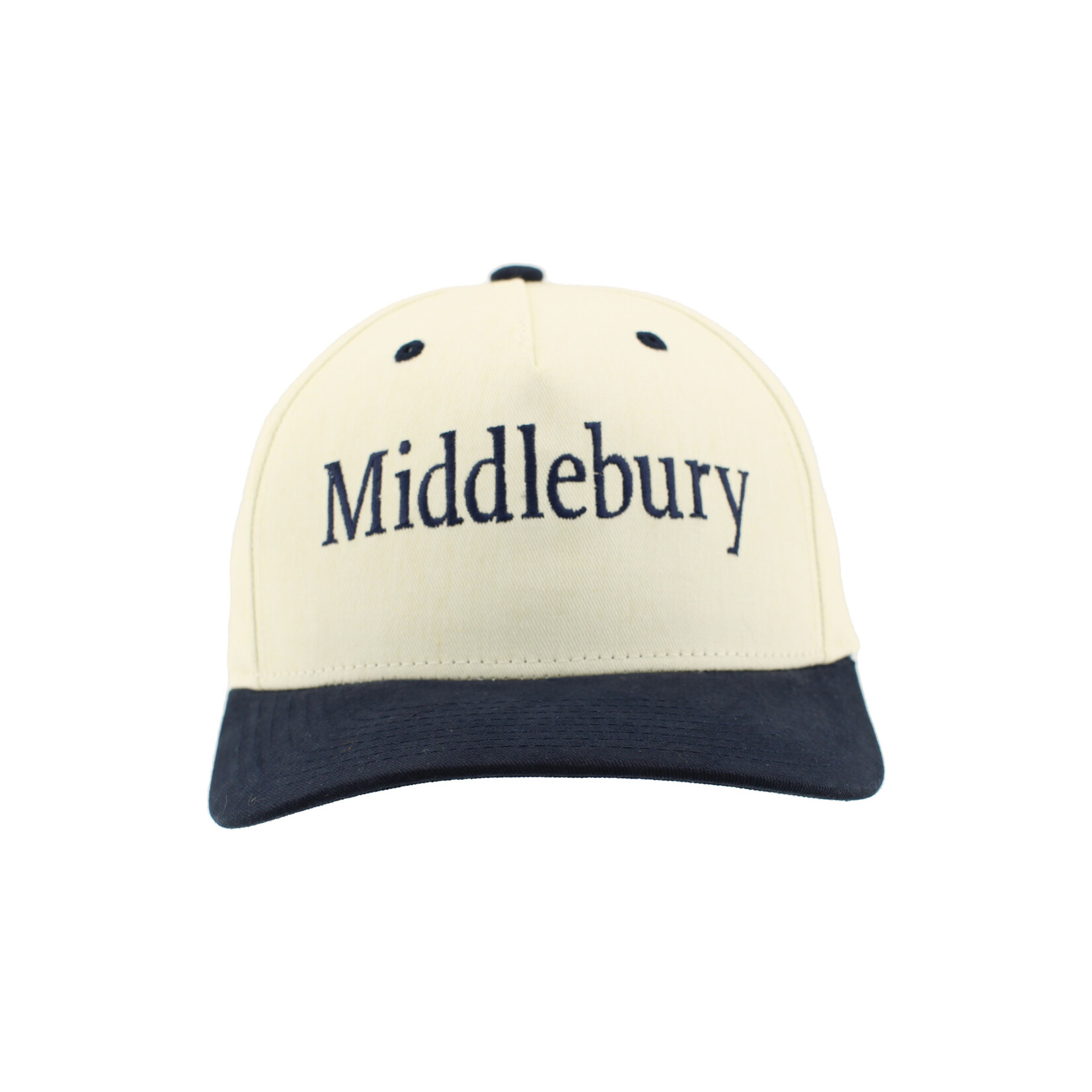 ZEPHYR CREAM/NAVY MIDDLEBURY HAT