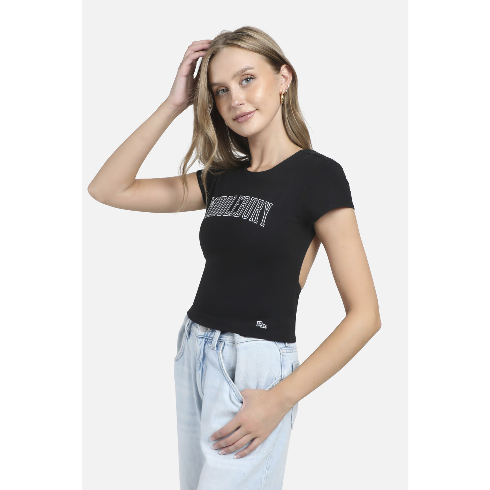 H&V BLACK COMBACK TOP